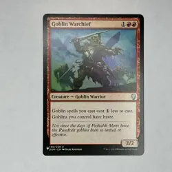 Goblin Warchief 130/269 LP Normal U The List Reprints MTG - Image 1