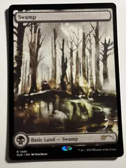 MtG Full-Art Swamp (1401) Secret Lair Meditations On Nature Magic - Image 1