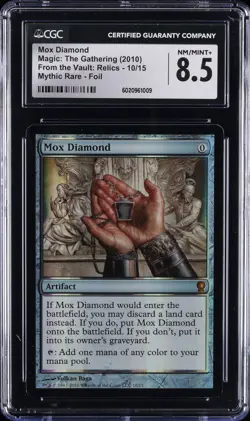 2010 MTG FROM THE VAULT: RELICS FOIL #10 MOX DIAMOND CGC 8.5 - Image 1
