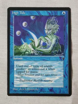 NM High Tide (Maddocks) Fallen Empires Mtg Magic the Gathering - Image 1