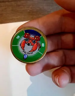 Nintendo Pokemon Battling Coin Game 1999 Gold RARE Hasbro - PARAS #46 - Image 1