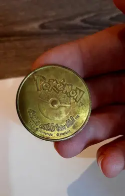 Nintendo Pokemon Battling Coin Game 1999 Gold RARE Hasbro - PARAS #46 - Image 2