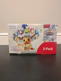 Pokemon TCG Prismatic Evolutions Costco 2 Pack - ETB & Booster Bundle Sealed New - Image 1