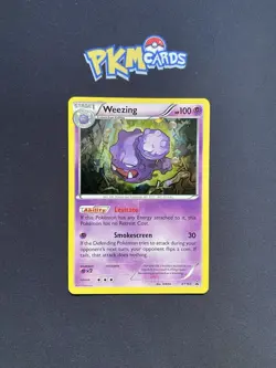Pokemon TCG Weezing XY163 Black Star Promo Cosmos Holo LP. - Image 1