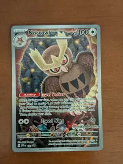 Noctowl SVP 141 Pokemon Center Stamped Stellar Crown ETB Black Star Promo NM - Image 1