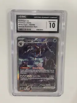 2025 Pokemon White Flare Hydreigon ex 169/086 SIR CGC 10 GEM MINT English - Image 1
