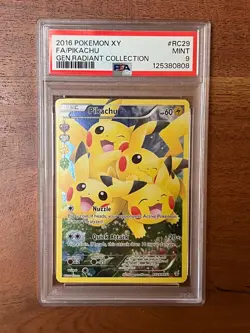 Pokemon TCG X&Y / GENERATIONS:RC - PIKACHU Full Art #RC29 - PSA Grade 9 (2016) - Image 1