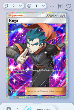 Pokemon TCG POCKET - Koga Full Art 2?, Genetic Apex, English - Image 1