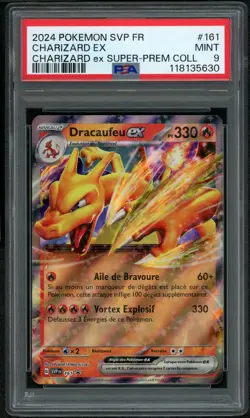 Carte Pokemon Dracaufeu Ex 161 PSA 9 Promo SV Francais - Image 1
