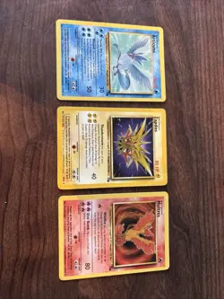 Pokemon Fossil '99 - Legendary Birds - Moltres/Zapdos/Articuno Set - Non Holo - Image 1