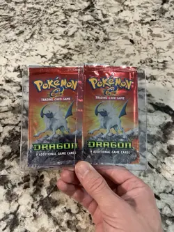 Absol Vintage Pokemon 2003 ex Dragon Booster Pack Art! Rare E Wrapper x1 - Image 1