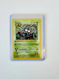 Tangela 66/102 1st Edition Shadowless - Pokemon Base Set Common - LP - Image 1