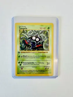Tangela 66/102 1st Edition Shadowless - Pokemon Base Set Common - LP - Image 2