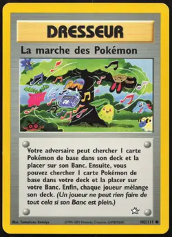 Carte Pokemon La marche des Pokemon 102/111 Neo Genesis Francais - Image 1