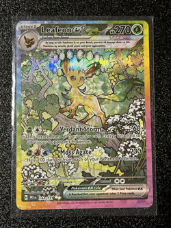 MINT ⭐ LEAFEON EX 144 - PRISMATIC EVOLUTIONS 2025 POKEMON- SPECIAL ILLUSTRATION - Image 1