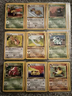 1999 Pokemon 1st Edition Jungle Complete Non-Holo Set (LP/NM+) - Image 3