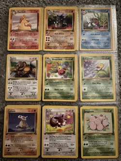 1999 Pokemon 1st Edition Jungle Complete Non-Holo Set (LP/NM+) - Image 4