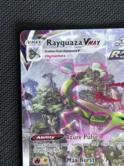 Rayquaza VMAX 218/203 LP Alternate Art Secret Rare SWSH07 Evolving Skies Pokemon - Image 3
