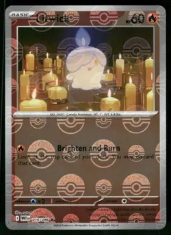 Litwick (Poke Ball Pattern) 016/086 Common Holo NM Pokemon SV: White Flare - Image 1