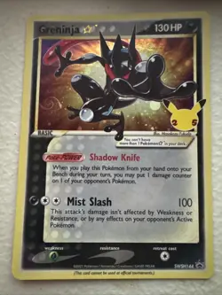 Greninja Gold Star - SWSH144 - Pokemon Sword & Shield Promo With Galaxy Swirl - Image 3