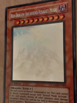 YuGiOh Red Dragon Archfiend/Assault Mode Ghost Rare CRMS 1st Edition See Pics - Image 2