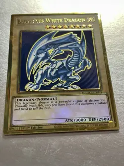 Blue-Eyes White Dragon | MAGO-EN001 | Premium Gold Rare | LP | 1st Ed | YuGiOh! - Image 3