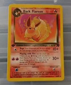 1st Edition DARK FLAREON 35/82 Team Rocket NM Pokemon Card 2000 TCG Wizards - Image 1