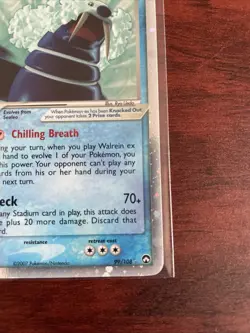Pokemon TCG Walrein EX 99/108 Holo Rare Card Power Keepers NM - Image 4