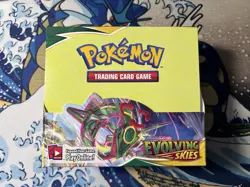 1x EMPTY - Pokemon TCG Sword & Shield Evolving Skies Booster Box - No cards - Image 1