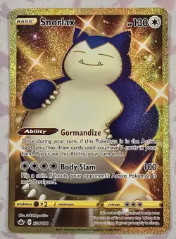 Pokemon Card Snorlax 224/198 Chilling Reign Gold Secret Rare - Image 1