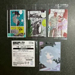 R498 Set of 5 Sakamoto Days Cards Japanese Bandai - Image 2