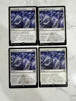 Magic the Gathering MTG Unbreakable Formation Play Set Of 4 Cards - Image 1