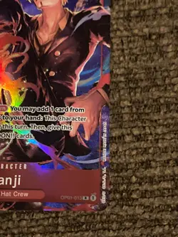 One Piece Card - SANJI OP01-013 (R) Alt Art Romance Dawn English - Image 3
