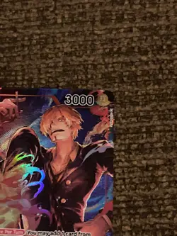 One Piece Card - SANJI OP01-013 (R) Alt Art Romance Dawn English - Image 4