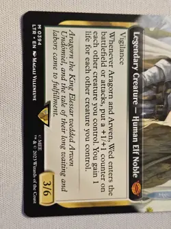Aragorn and Arwen, Wed (Extended Art) - Light Play MTG - Image 2