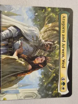 Aragorn and Arwen, Wed (Extended Art) - Light Play MTG - Image 3