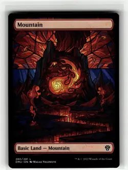 MOUNTAIN (SHOWCASE) Dominaria United #280 DMU(NM+)(MTG) pack fresh - Image 1