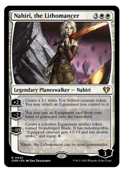 MTG - Nahiri, the Lithomancer - Rare Planeswalker - Commander Masters (CMM) - NM - Image 1