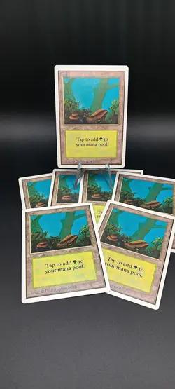 Magic the Gathering Forest: Blue Lot Of 7! ?? - Image 1