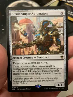 1x Stridehangar Automaton NM-Mint, English Commander: Aetherdrift MTG Magic - Image 1