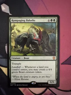 Rampaging Baloths 0233 Non Foil Mythic Bloomburrow Commander MTG NM - Image 1