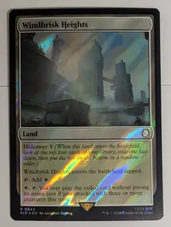 MTG - Windbrisk Heights - PIP - R - Surge Foil - 843 - Image 1