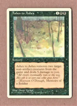 MTG Ashes to Ashes 4th Edition LP - Image 1