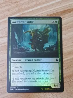 MTG, Avenging Hunter Foil Battle for Baldur's Gate NM - Image 1