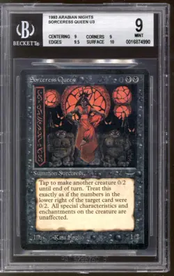 Magic MTG Arabian Nights Sorceress Queen BGS 9 (9, 9, 9.5, 10) NEAR MINT NM - Image 1