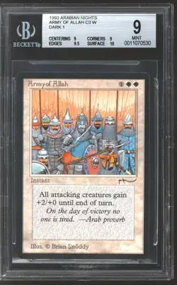 Magic MTG Arabian Nights Dark Army of Allah BGS 9 (9 9 9.5 10) Q++ NEAR MINT NM - Image 1