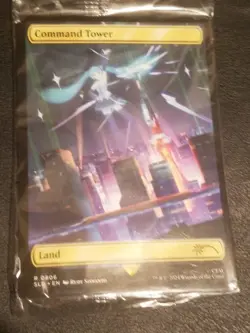 MTG Secret Lair Hatsune Miku Command Tower Non Foil NEW Sealed !!! Borderless - Image 2