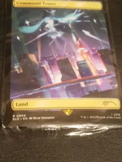 MTG Secret Lair Hatsune Miku Command Tower Non Foil NEW Sealed !!! Borderless - Image 3