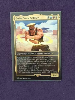 MTG Magic 1x Guile Sonic Soldier Street Fighter Secret Lair NM - Image 1
