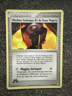 MACHINE TECHNIQUE 01 DE TEAM MAGMA UNCO - POKEMON 84/95 EX TEAM AQUA TEAM MAGMA - Image 1